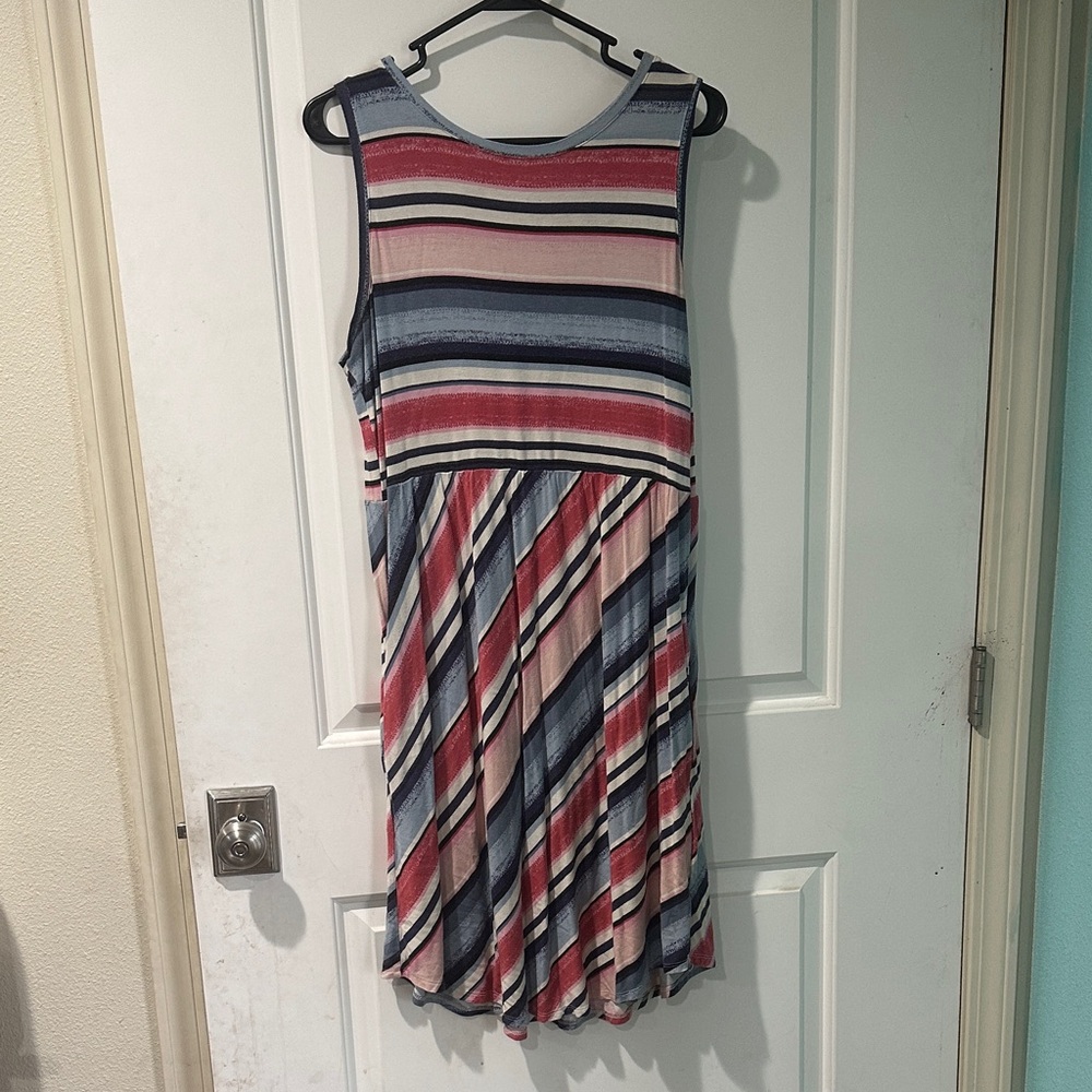 Striped Sleeveless Dress